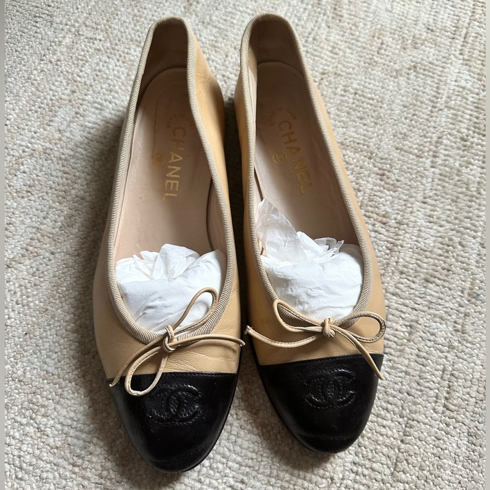 Chanel Lambskin Ballet Flats